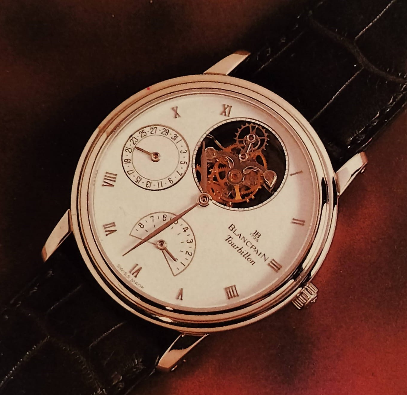 Blancpain tourbillon à réserve de marche huit jours, fin des années 1980, haute horlogerie mécanique