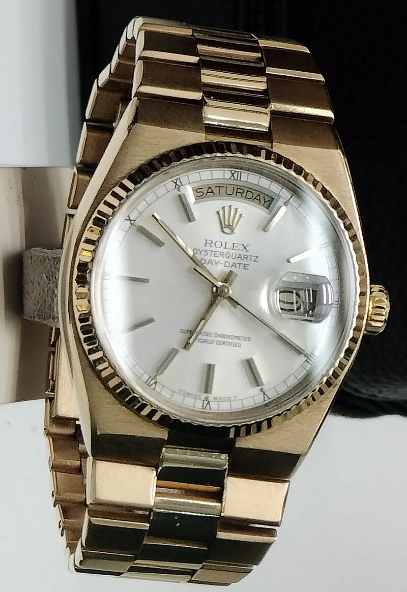 Rolex Day-Date Oysterquartz en or jaune, la montre des présidents